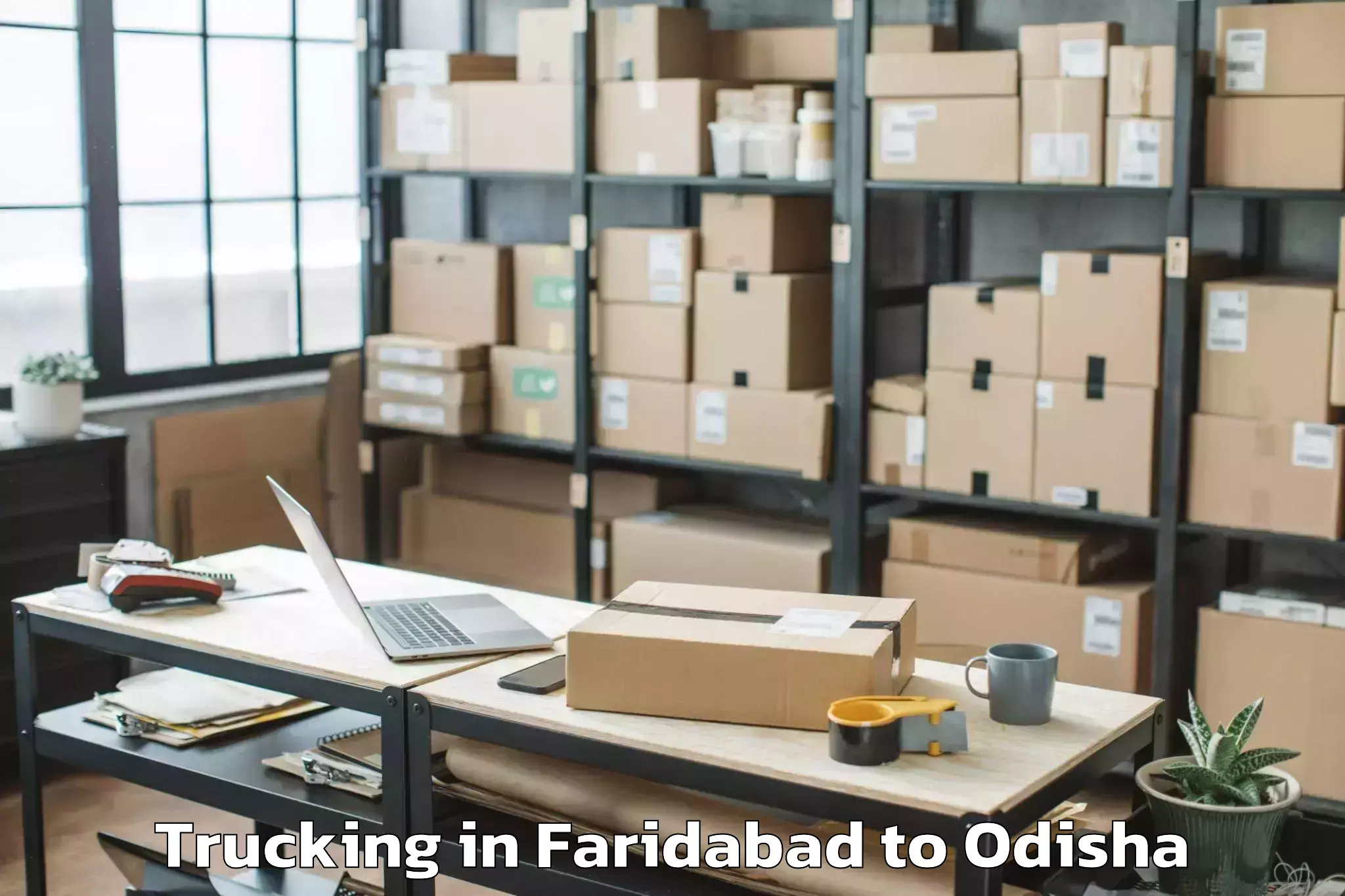 Book Your Faridabad to Barang Trucking Today